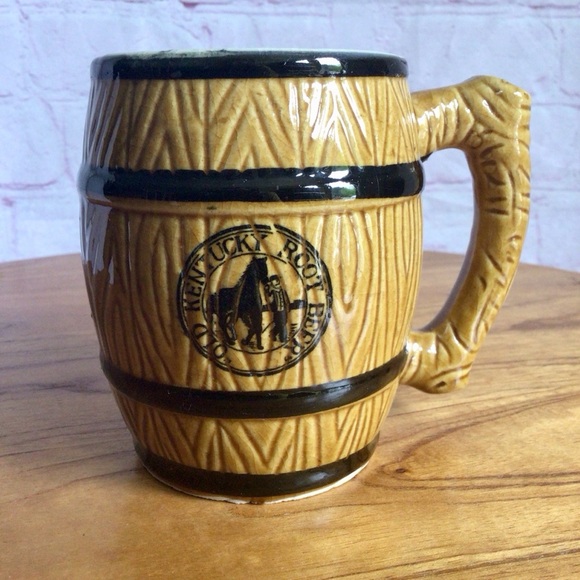 Vintage Old Kentucky Root Beer Barrel Ceramic Mugs - Set of 4 - Picture 6 of 9